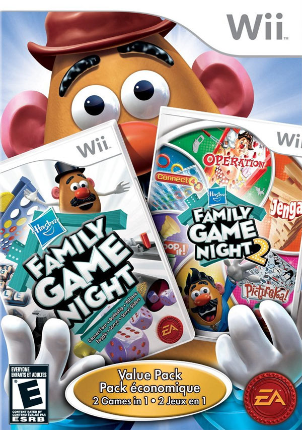 HASBRO FAMILY GAME NIGHT 1 & 2 (used) - Wii GAMES