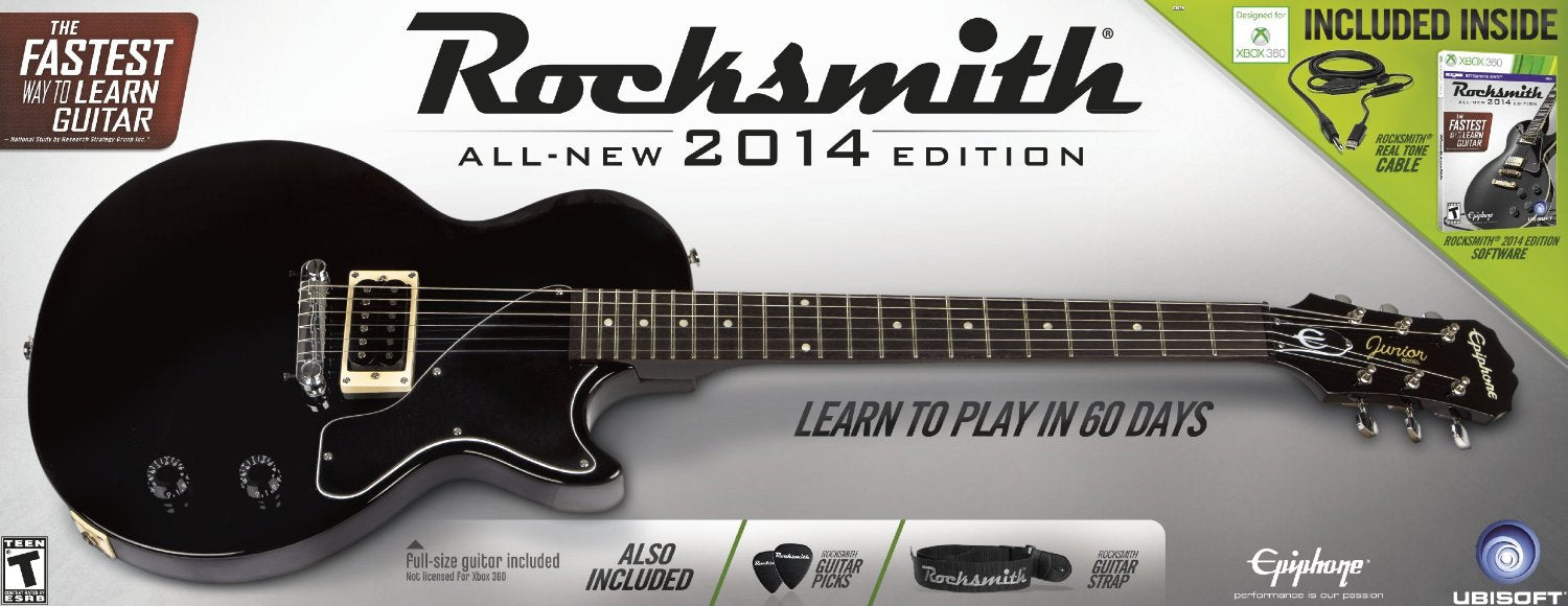 ROCKSMITH 2014 - GUITAR BUNDLE (used) - Xbox 360 GAMES