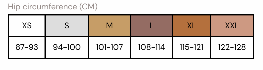 Brief Size Chart