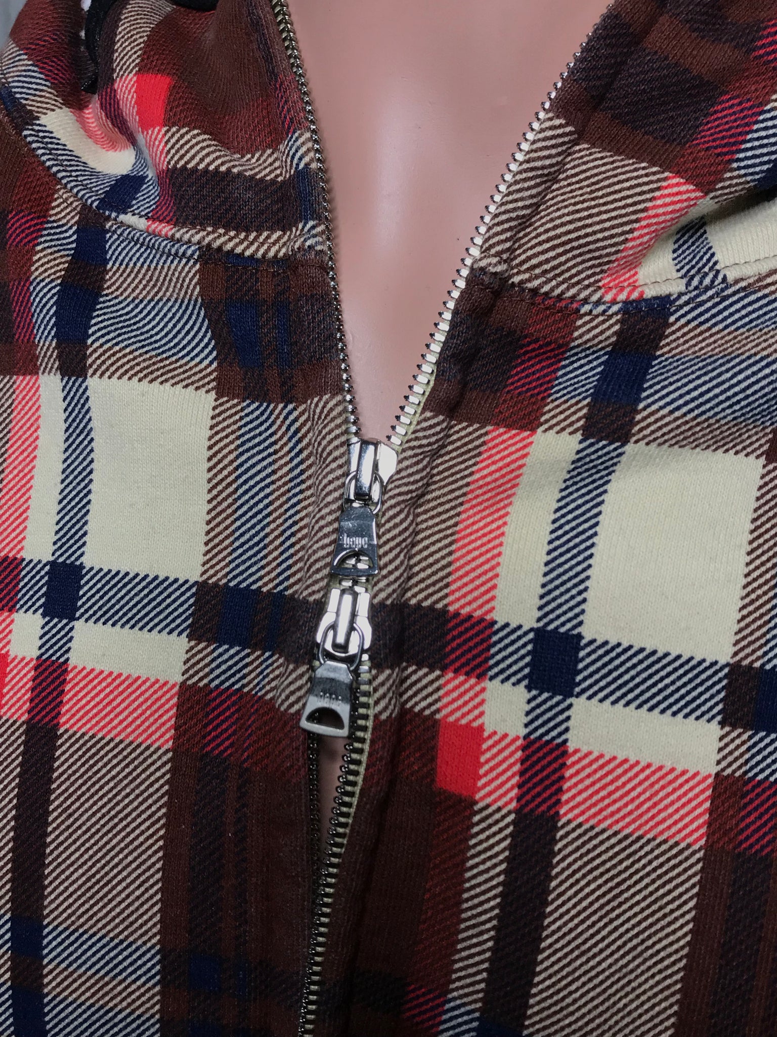 bape plaid hoodie