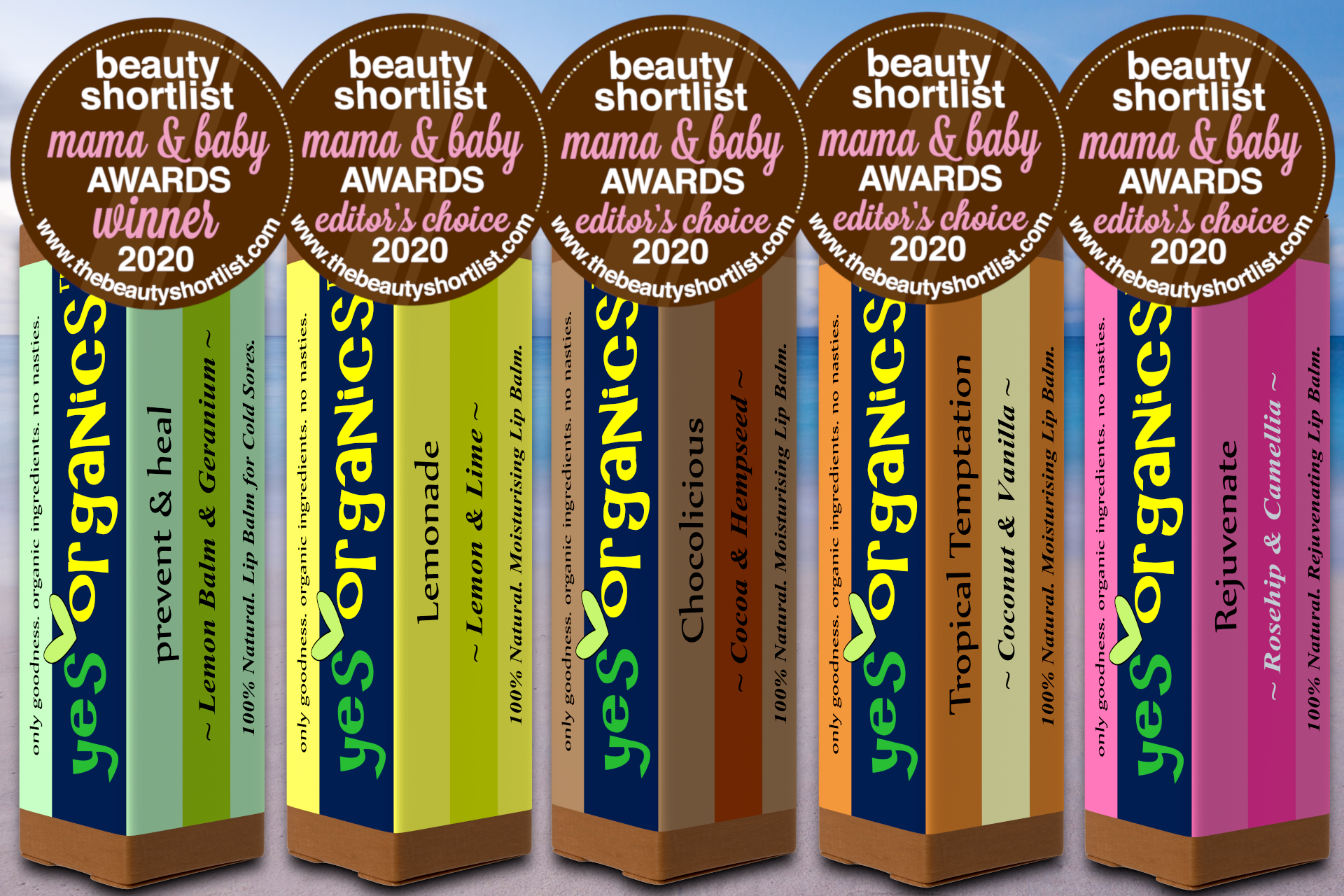 Yes Organics Wins Best Lip Balm Award in The Mama & Baby Awards 2020