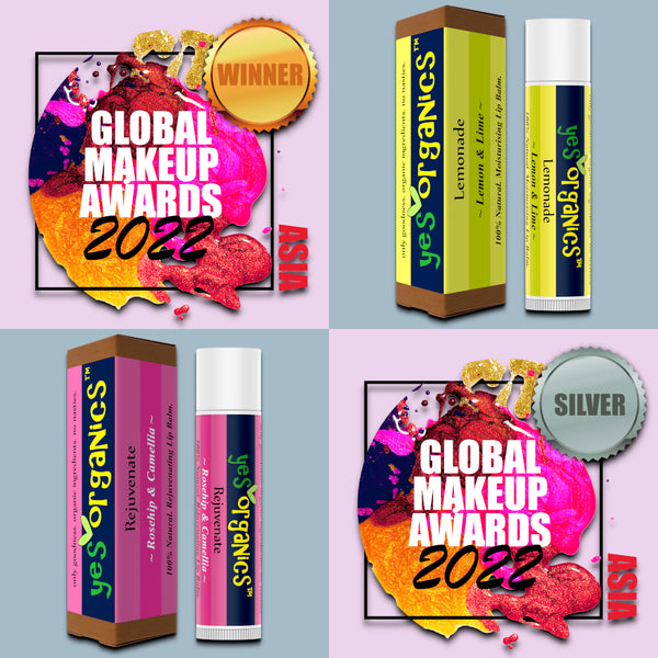 Global Makeup Awards Winner | Best Lip Balm | Yes Organics Lip Balms