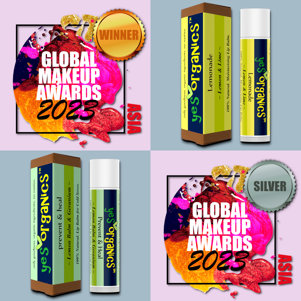 Best Lip Balms | Global Makeup Awards Winner 2023 | Yes Organics Lip Balms