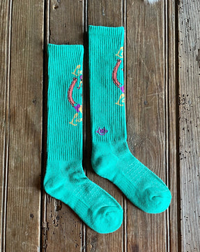 Lucky Living Island Performance Crew Socks