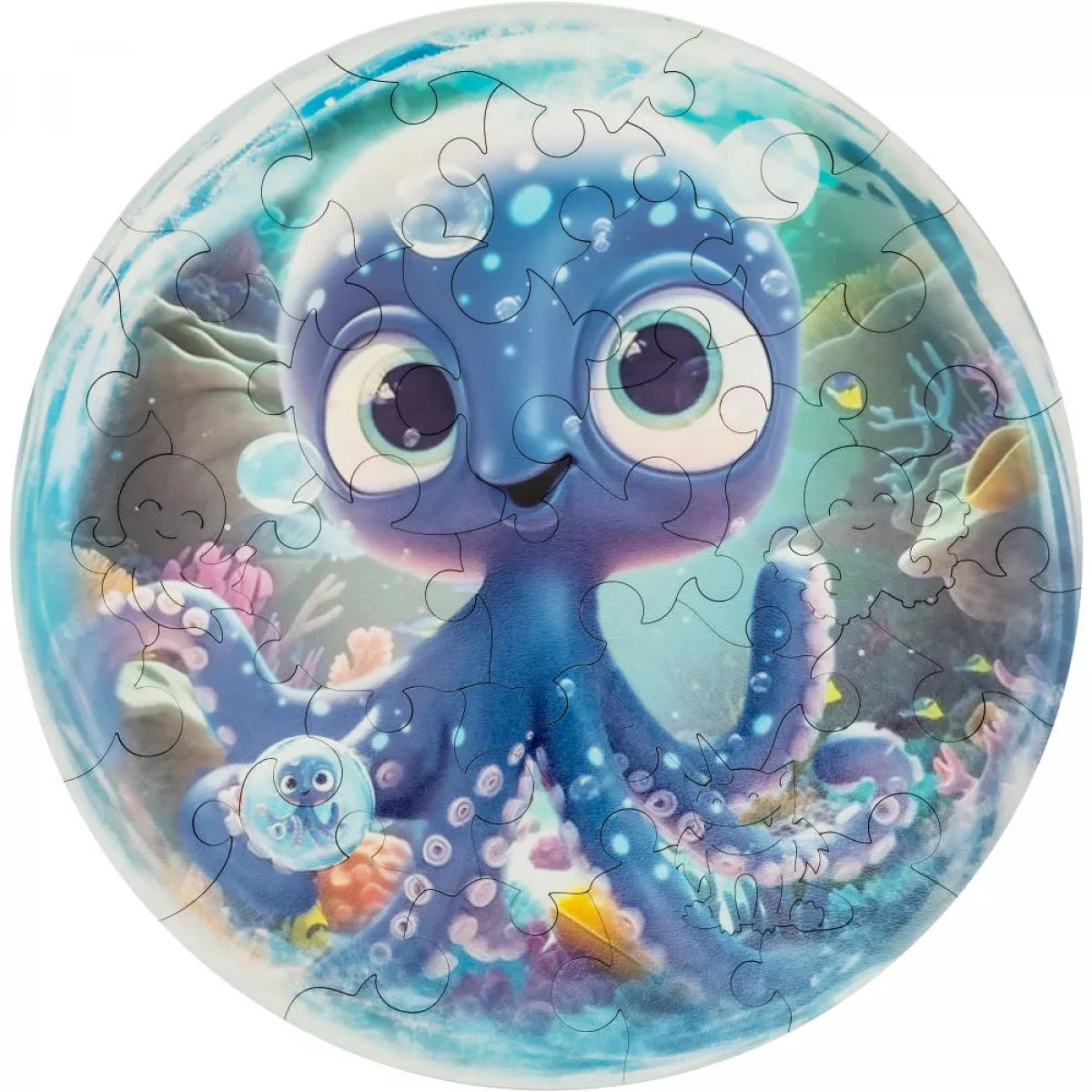 

Wooden Puzzle Unidragon Bubblezz Octopus, One Size - 9.8×9.8", 30 pcs
