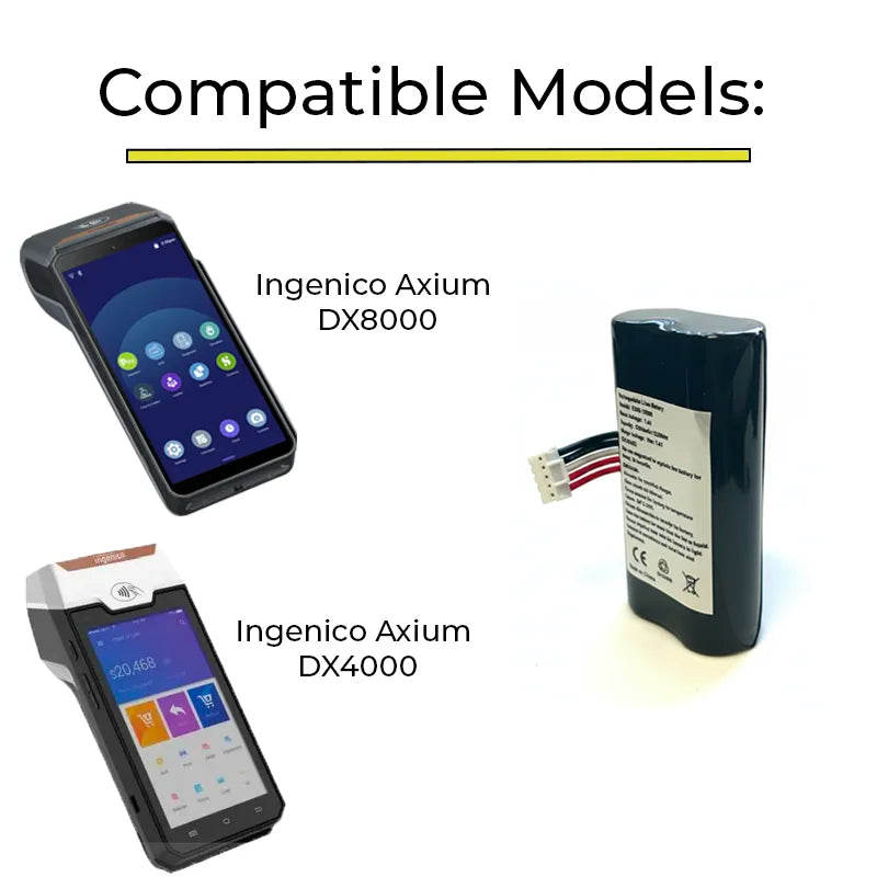 WCompatible Modelle Axium DX8000 DX4000 Ersatzakku