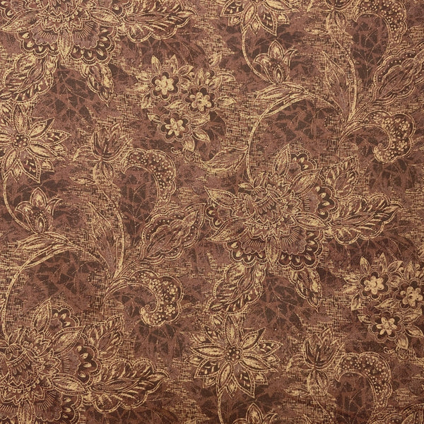 Kaleidoscope Tonal Brown - 108 Flannel Wide Back Quilt Fabric