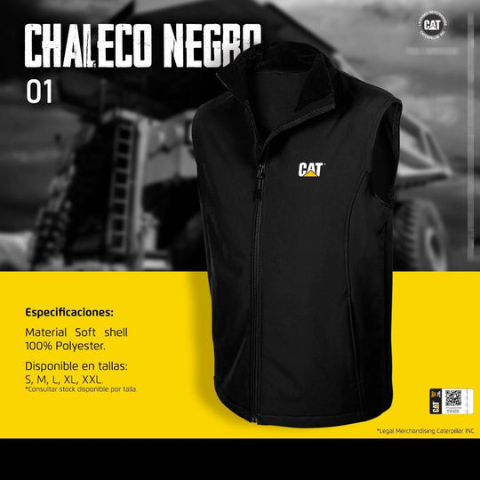 Aburrido Agente Tibio Chaleco Cat Negro Type 1 - CAT SERVICE PERU S.A.C.