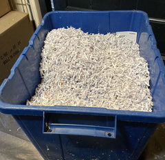 ICEGRIPPER shredded wastepaper ready for recycling