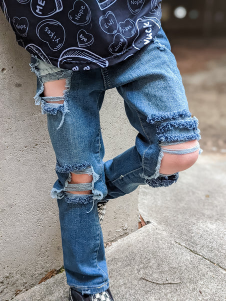Mellow Messy Denim Jeans