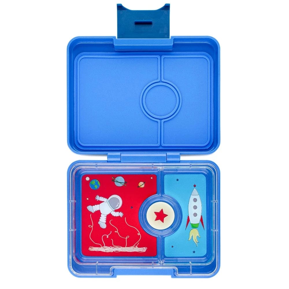 Mini Snack 3 sections Lunchbox Misty Aqua Rainbow