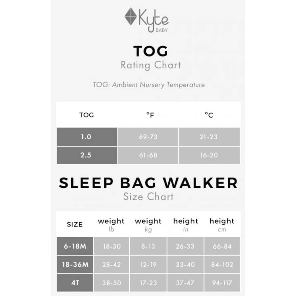 Kyte Sleep Sack Size Chart - www.inf-inet.com