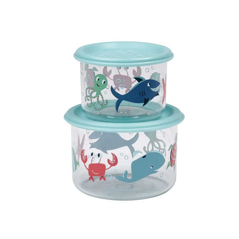 Sugarbooger Good Lunch Large Snack Container, Hoot!, 2 Count