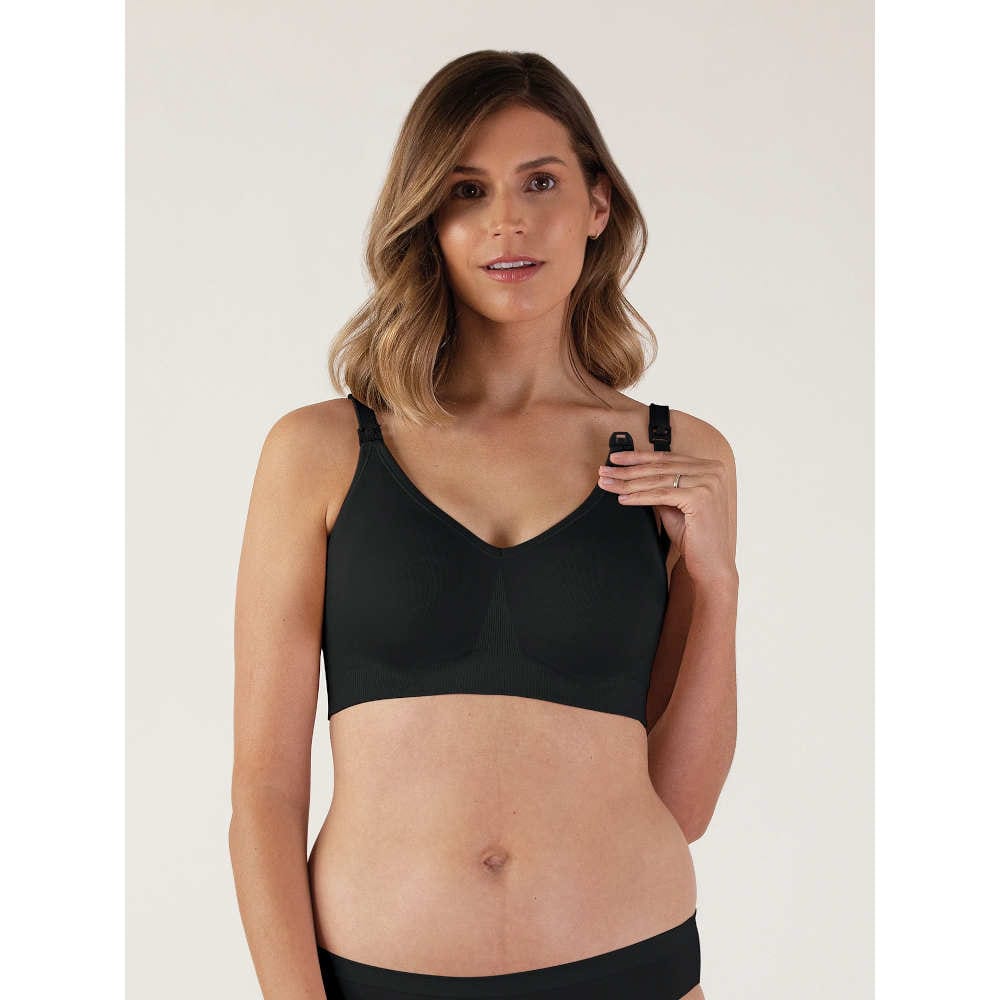 Seamless Nursing Bra Black