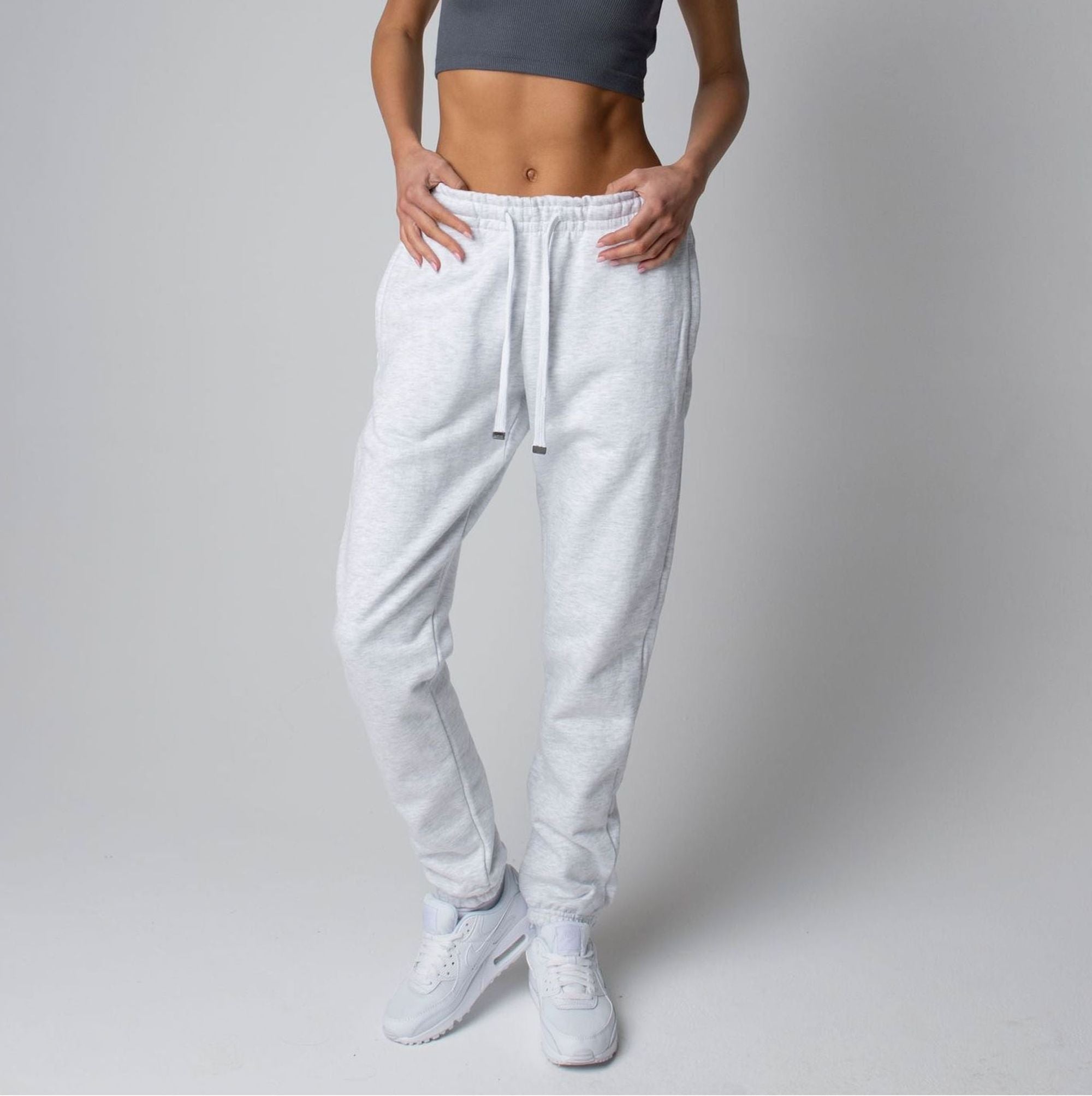 Women's Heavyweight White Sweatpants