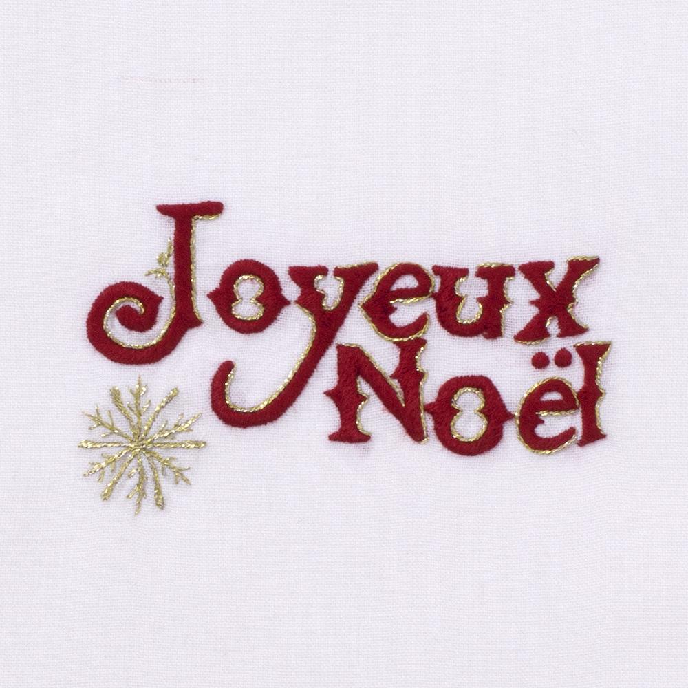 Joyeux Noel Snowflake Linen Society