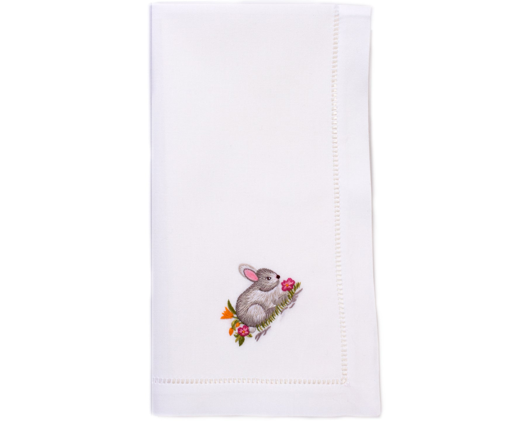 Herend Bunny Linen Guest Towel — The Horseshoe Crab