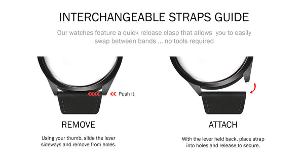 Quick Release Interchangeable Watch Band