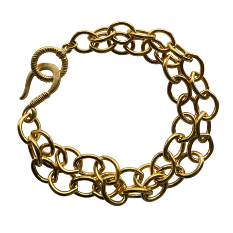 Gold Bracelet Chain Bracelet Toggle Clasp Bracelet Gold Chain Bracelet