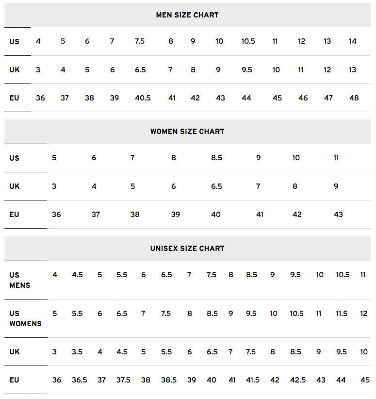 Dr Martens Size Chart - Greenbushfarm.com