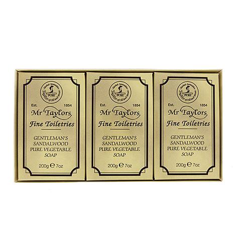 Taylor of Old Bond Street Sandalwood Bath Soap Gift Set