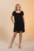 Scoop Mini Dress - Black - Black