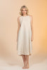 Linen Summer Dress - Oatmeal - Oatmeal