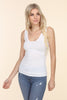 Slim Tank Top - Black - White