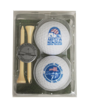 Arizona Memorial Golf Ball Set Pacific Historic Parks Bookstore