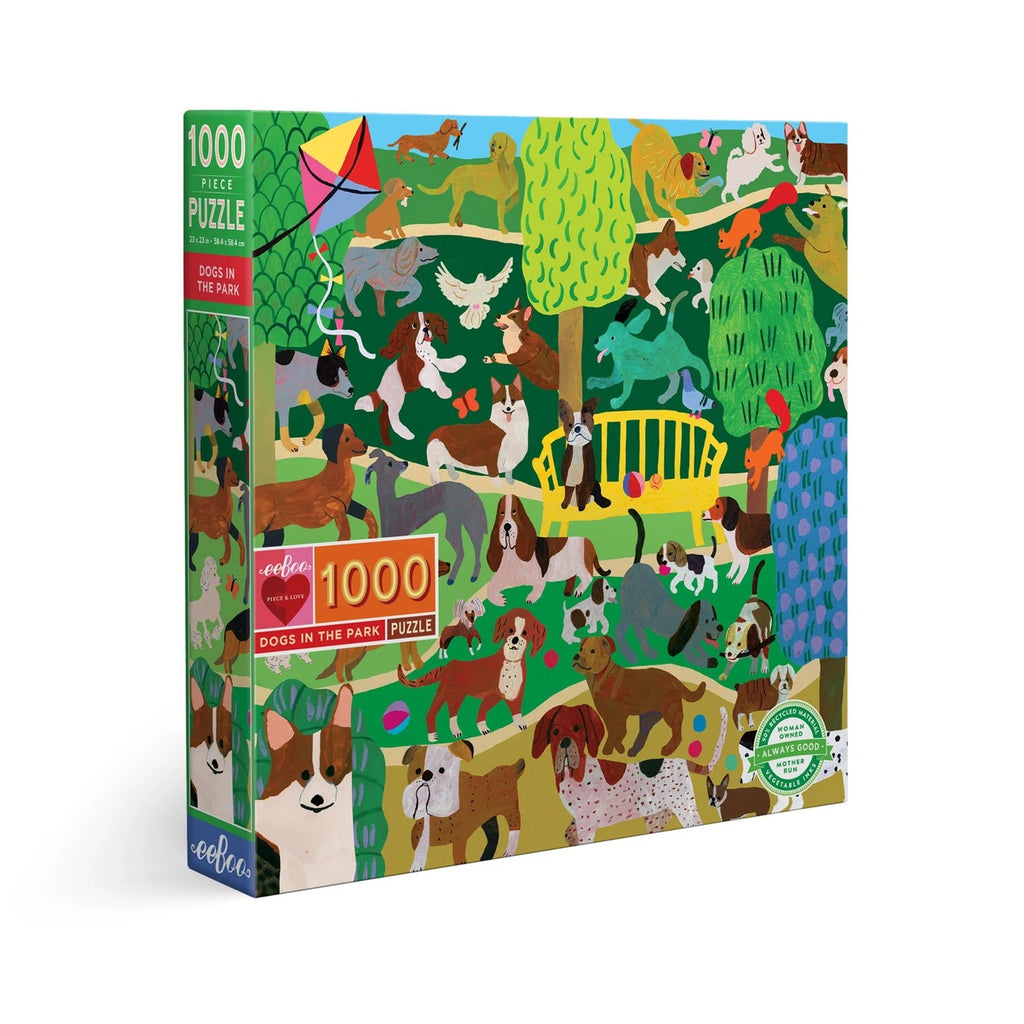 Eeboo Dogs in the Park Puzzle 1000pc - La Di Da Boutique