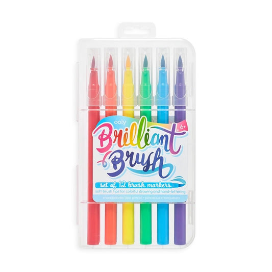 Ooly Brilliant Brush Set of 12 Markers