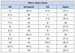 mens shoe 43 to us