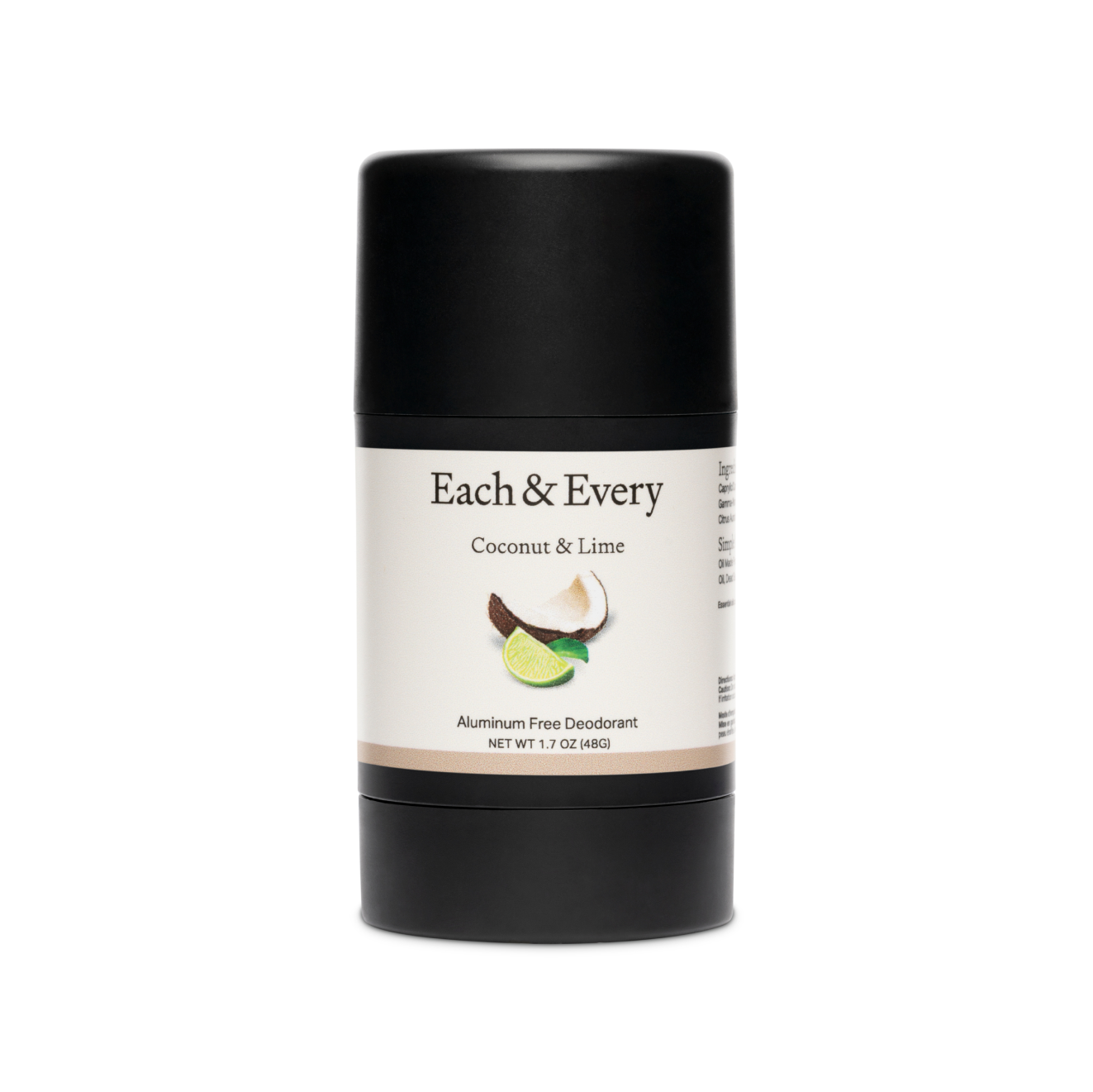 Coconut & Lime Travel Size Natural Deodorant