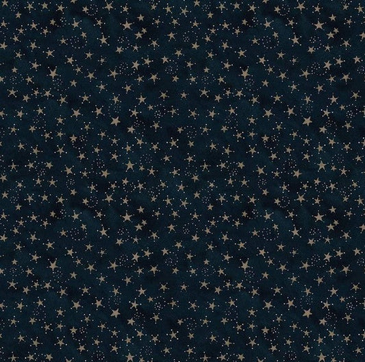 Riley Blake Bright Stars Navy Fabric Yardage