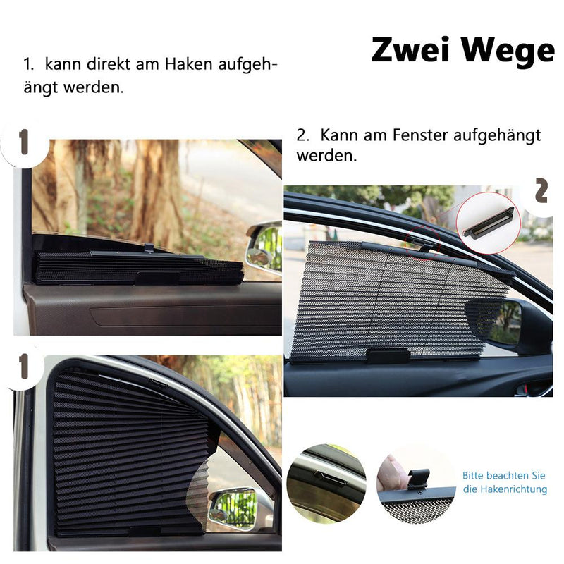 Auto Fenster Sonnenschutz Vorhang 3M Kleber Schwarz