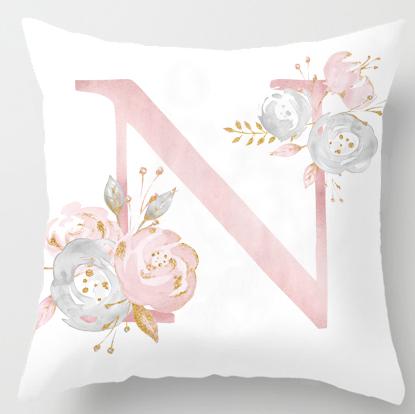 Personalized Alphabet Cushion Cover, A-Z