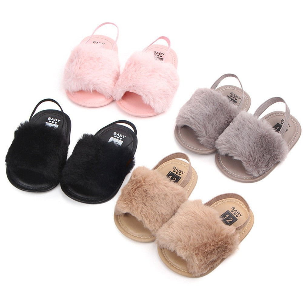 infant fluffy slippers