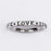 Ring-Love Stackable (Sterling Silver) (Size 6)
