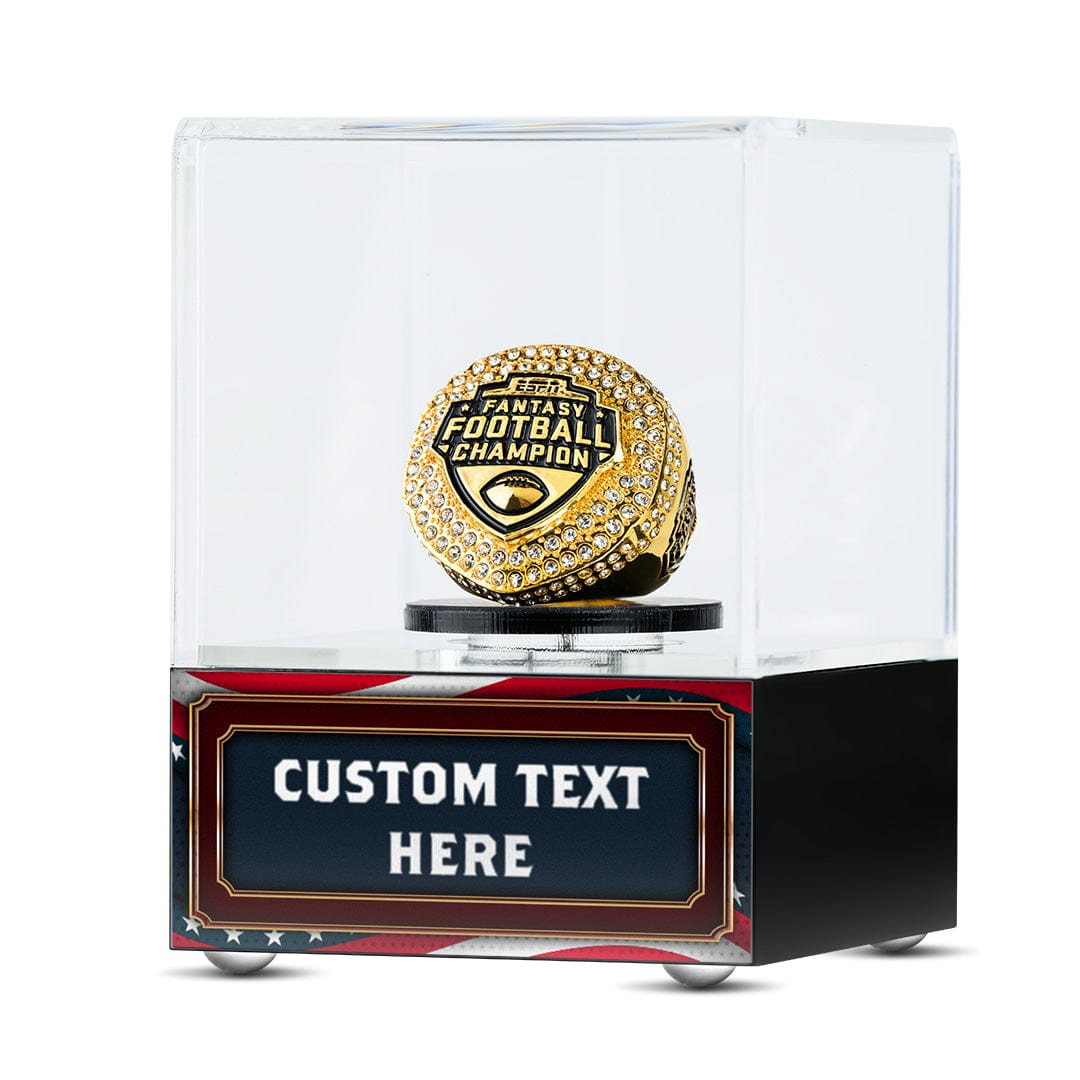 "Design Your Own" Championship Ring Spinning Display Case