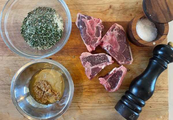 Mustard & Rosemary Lamb Chops