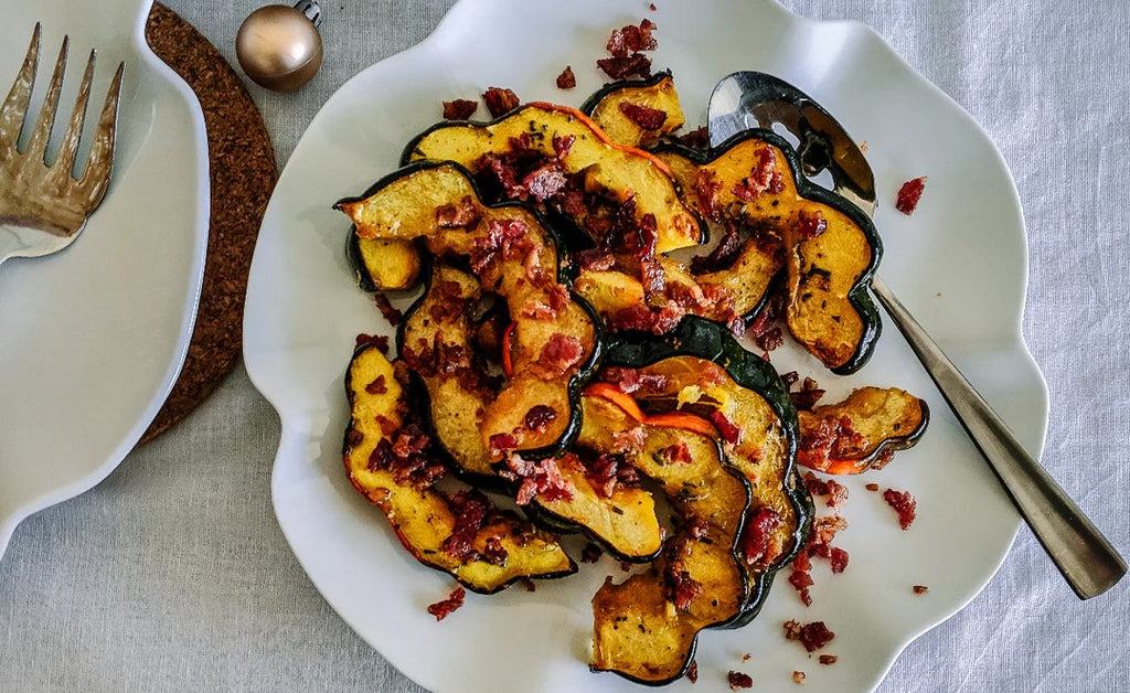 Acorn Squash with Maple Bacon