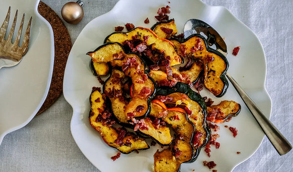 Acorn Squash with Maple and Bacon