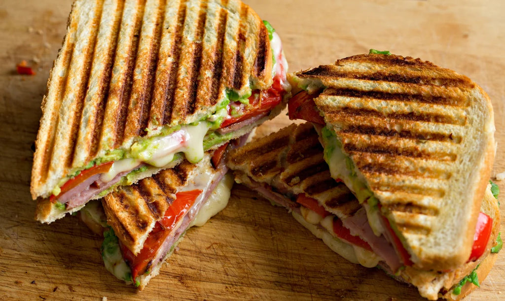 Antipasto Grilled Cheese & Ham Sandwich