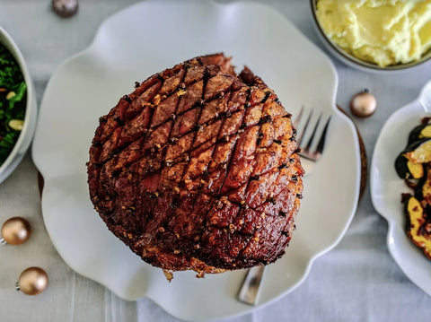 Ham with Maple Pomegranate Glaze