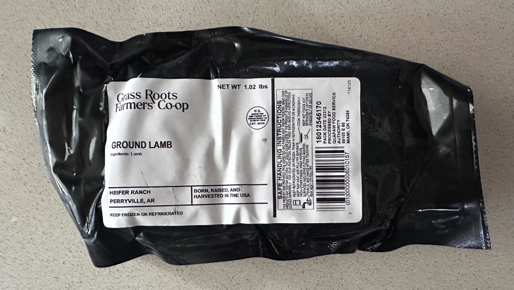 Grass Roots Lamb Label