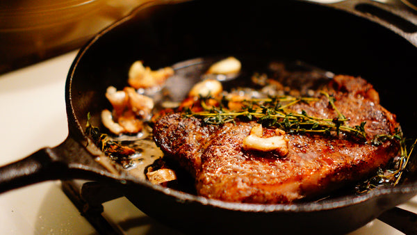 Grilled and Reverse-Seared Cast Iron Skillet Steak – Field Company