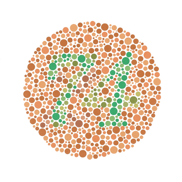 Ishihara color blind test