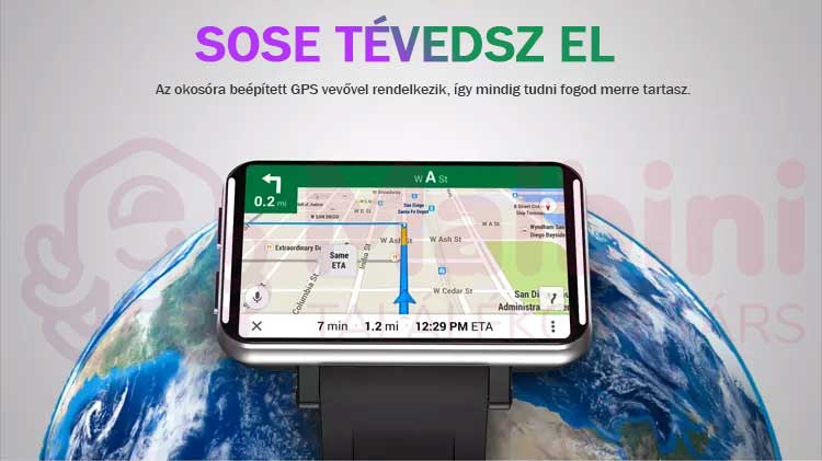 Maxim Droid okosóra GPS helymeghatározás