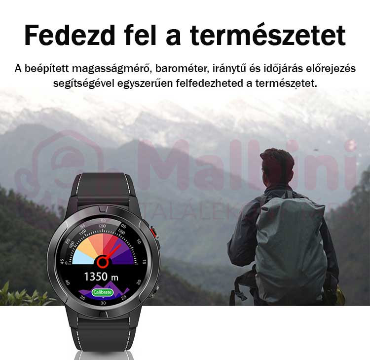 Maxim Partner okosóra, fekete, GPS, pulzus és vérnyomásmérő - magasságmérő, barométer, iránytű és időjárás kijelzés