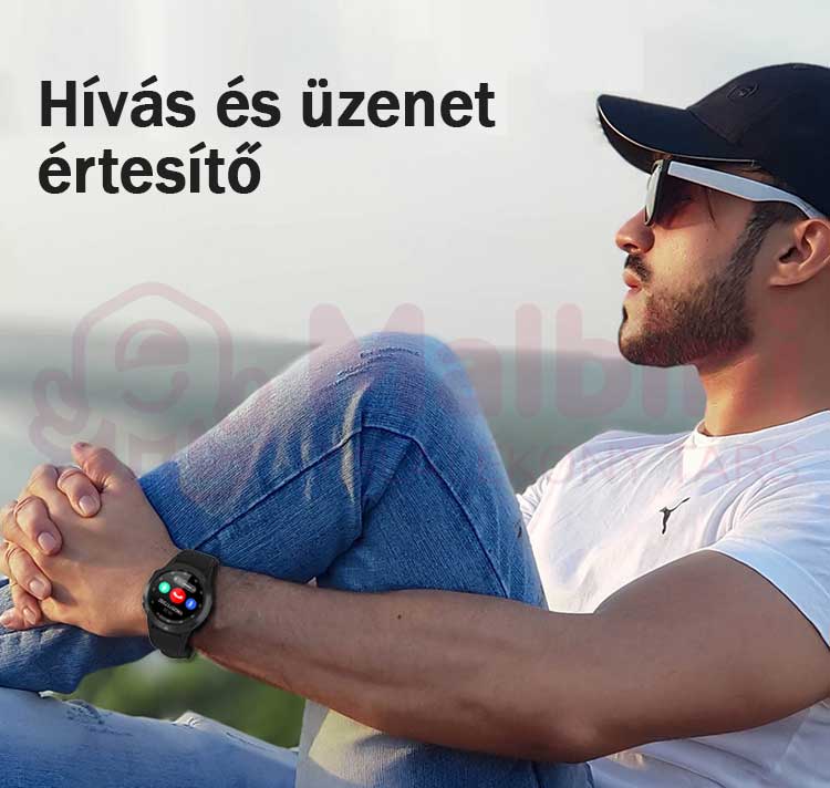 Maxim Partner okosóra, fekete, GPS, pulzus és vérnyomásmérő - értesítők